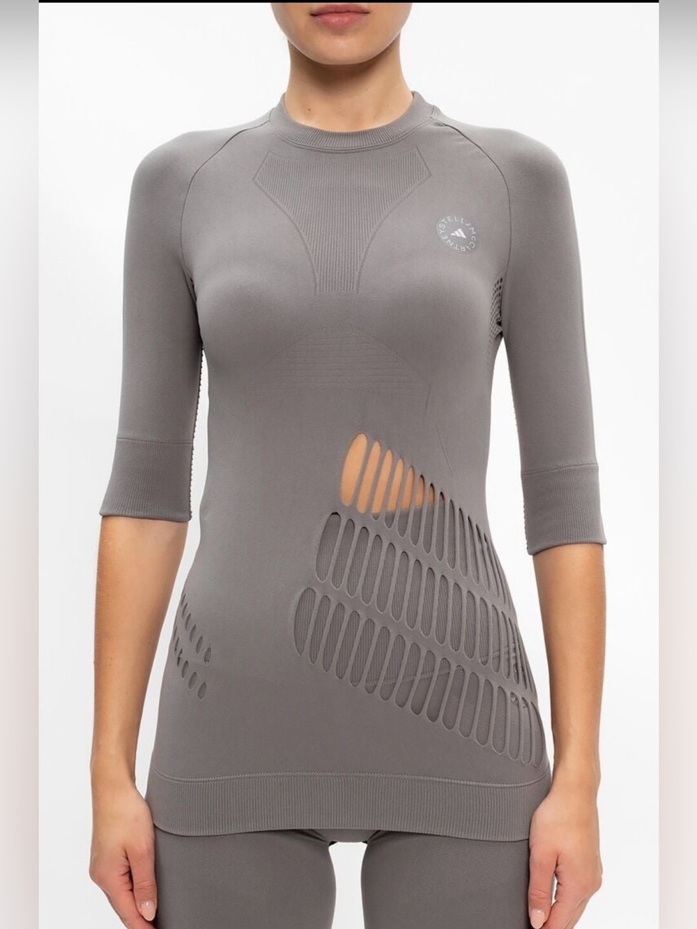 NWT Adidas X Stella McCartney Laser Cut Stretch Top